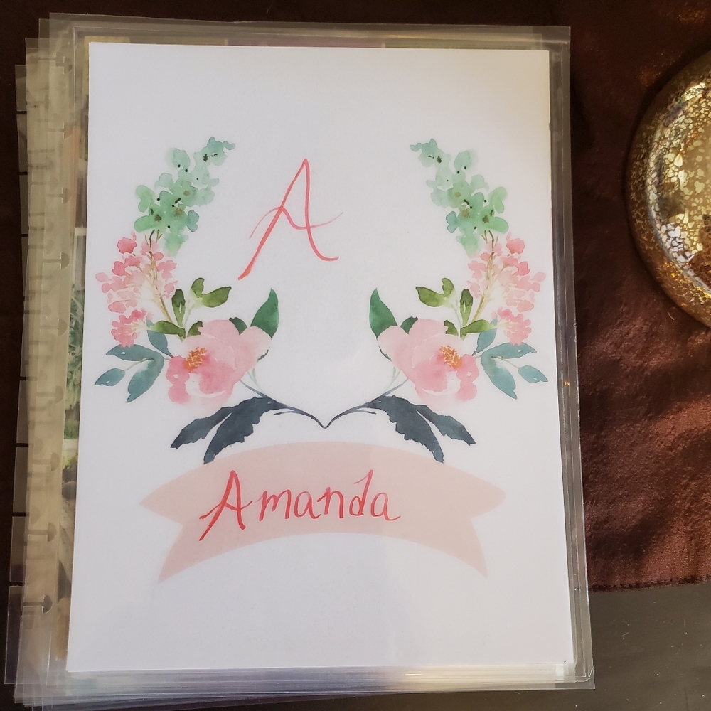 Homemade cover for your Classic size Disc Bound Planner Amanda